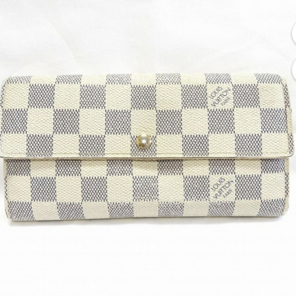 Louis Vuitton Damier Azur Portefeuille Sara Long Wallet